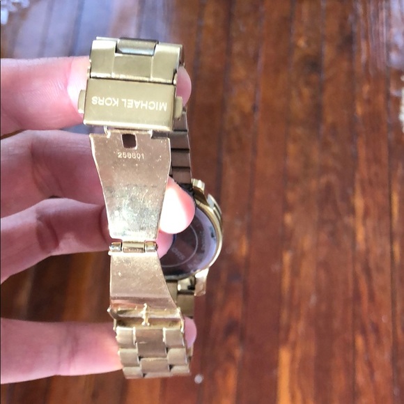 Michael Kors runway gold chronograph watch main image 6